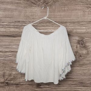 Women's Altar'd State Flowy Wide Bell Sleeve Top Sz Medium